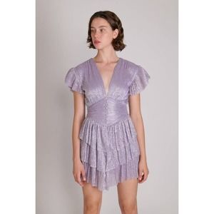 Sabina Musayev Lavender Mini Dress